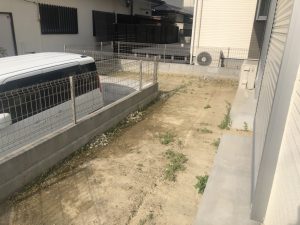 暗渠排水と防草シート たかはし庭園 川崎市多摩区の造園専門店